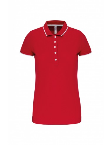 Polo maille piquée manches courtes femme - K252-Accueil-Alchimistes