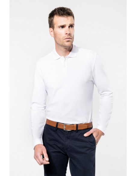 Polo Supima® manches longues homme - PK202-Accueil-Alchimistes