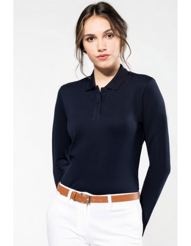 Polo Supima® manches longues femme - PK203-Accueil-Alchimistes