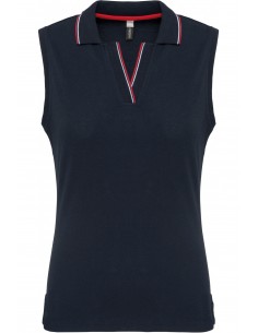 Polo sans manches femme - K224 2