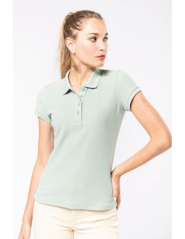 Polo piqué Bio manches courtes femme - K210-Accueil-Alchimistes