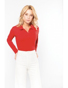 Polo manches longues femme...