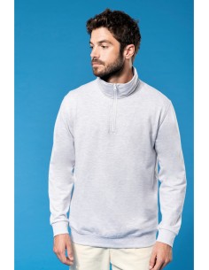 Sweat-shirt col zippé homme...