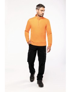Sweat-shirt col zippé homme...