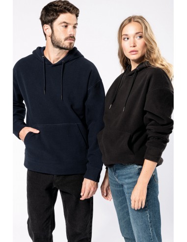 Sweat-shirt à capuche oversize en micropolaire recyclée unisexe - K949-Accueil-Alchimistes