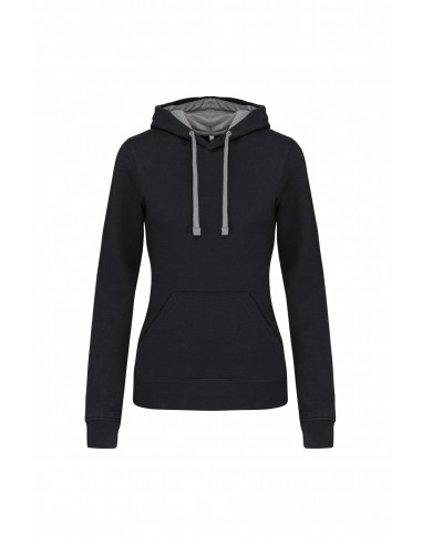 Sweat-shirt capuche contrastée femme - K465-Accueil-Alchimistes