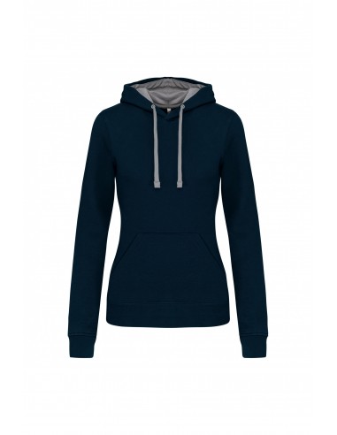 Sweat-shirt capuche contrastée femme - K465-Accueil-Alchimistes