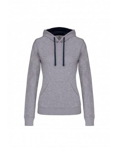 Sweat-shirt capuche contrastée femme - K465-Accueil-Alchimistes