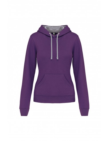 Sweat-shirt capuche contrastée femme - K465-Accueil-Alchimistes