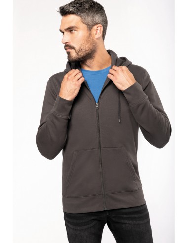 Sweat-shirt écoresponsable zippé à capuche homme - K4030-Accueil-Alchimistes