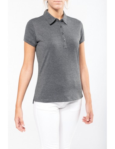 Polo manches courtes "mélange" femme - K208-Accueil-Alchimistes