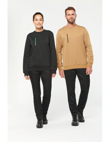 Sweat-shirt DayToDay zip poche contrastée unisexe - WK403-Accueil-Alchimistes