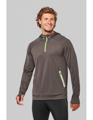 Sweat-shirt à capuche 1/4 zip sport unisexe - PA360-Accueil-Alchimistes