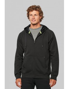 Veste zippée à capuche...