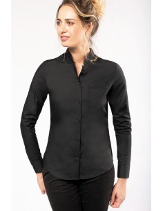 Chemise col mao manches...