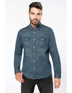 Chemise denim manches...