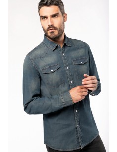 Chemise denim manches... 2