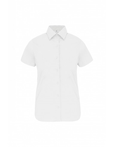 Chemise coton / élasthanne manches courtes femme - K532-Accueil-Alchimistes