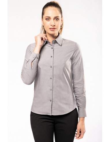 Chemise oxford manches longues femme - K534-Accueil-Alchimistes