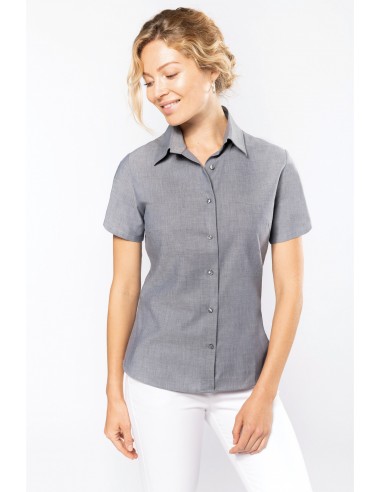 Chemise oxford manches courtes femme - K536-Accueil-Alchimistes