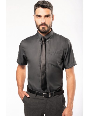 Chemise manches courtes sans repassage - K539-Accueil-Alchimistes