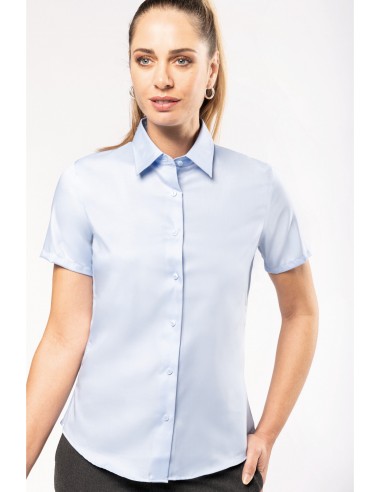 Chemise manches courtes sans repassage femme - K540-Accueil-Alchimistes