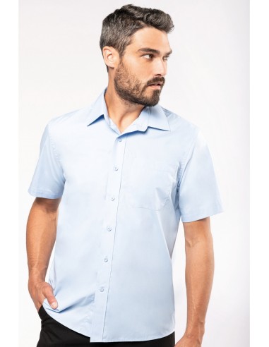 Chemise popeline manches courtes - K543-Accueil-Alchimistes