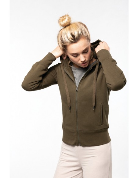 Sweat-shirt Bio zippé capuche femme - K485-Accueil-Alchimistes