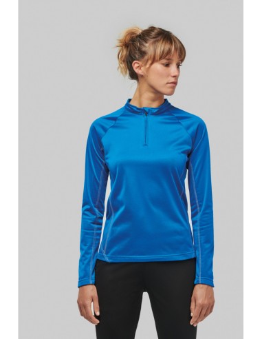 Haut de sport manches longues ¼ zip femme - PA336-Accueil-Alchimistes