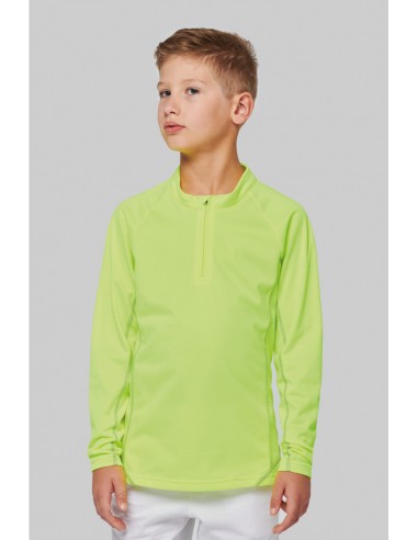 Haut de sport manches longues ¼ zip enfant - PA346-Accueil-Alchimistes