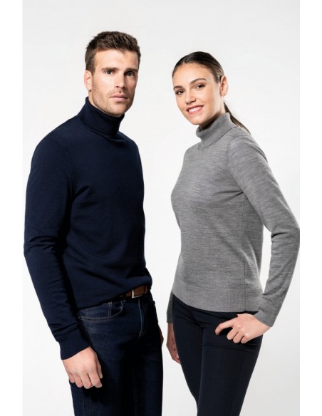 Pull Mérinos col roulé femme - PK913-Accueil-Alchimistes