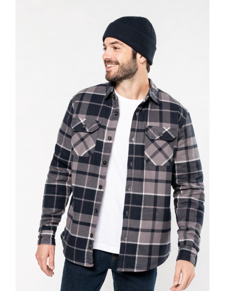 Surchemise à carreaux doublée sherpa homme - K579-Accueil-Alchimistes