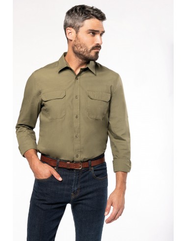 Chemise safari manches longues homme - K590-Accueil-Alchimistes