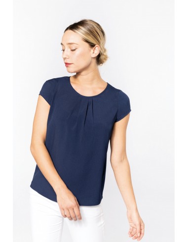 Blouse crêpe manches courtes femme - K5002-Accueil-Alchimistes