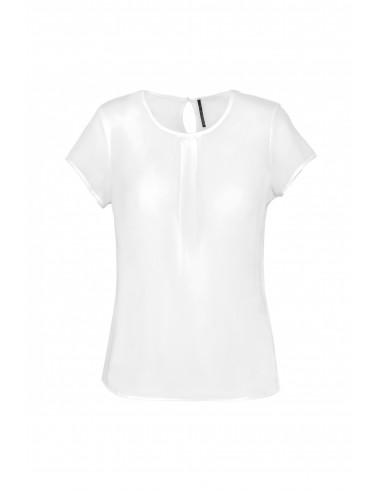 Blouse crêpe manches courtes femme - K5002-Accueil-Alchimistes