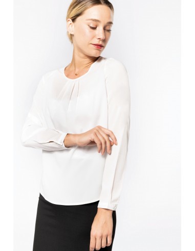 Blouse crêpe manches longues femme - K5003-Accueil-Alchimistes