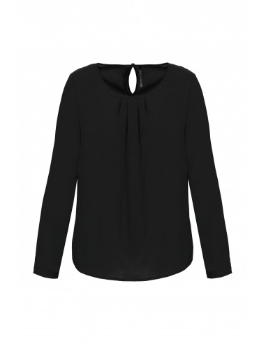 Blouse crêpe manches longues femme - K5003-Accueil-Alchimistes