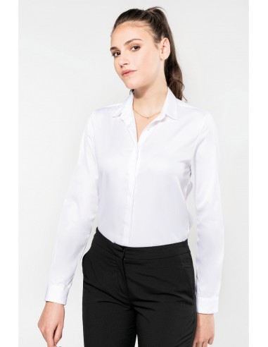 Chemise twill manches longues femme - PK507-Accueil-Alchimistes