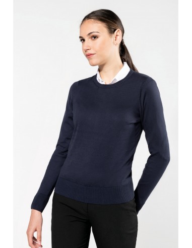 Pull Supima® col rond femme - PK901-Accueil-Alchimistes