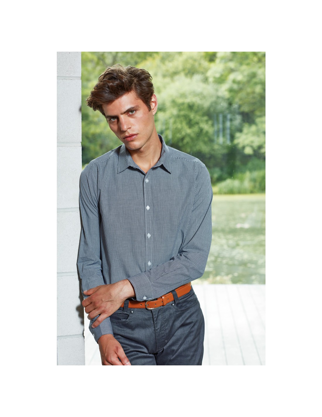Chemise homme micro carreaux "Vichy" - PR220