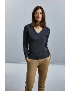 PULLOVER FEMME COL V - RU710F