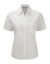 CHEMISE FEMME POPELINE PUR COTON MANCHES COURTES - RU937F