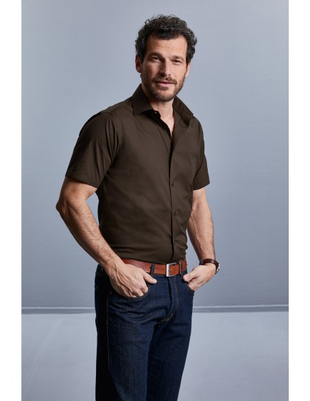 CHEMISE FITTÉE HOMME MANCHES COURTES - RU947M-Accueil-Alchimistes