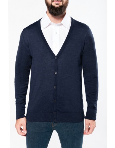 Cardigan boutonné mérinos homme - K987-Accueil-Alchimistes