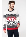 Pullover de Noël motif rugby - K991
