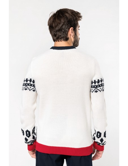 Pullover de Noël motif rugby - K991-Accueil-Alchimistes