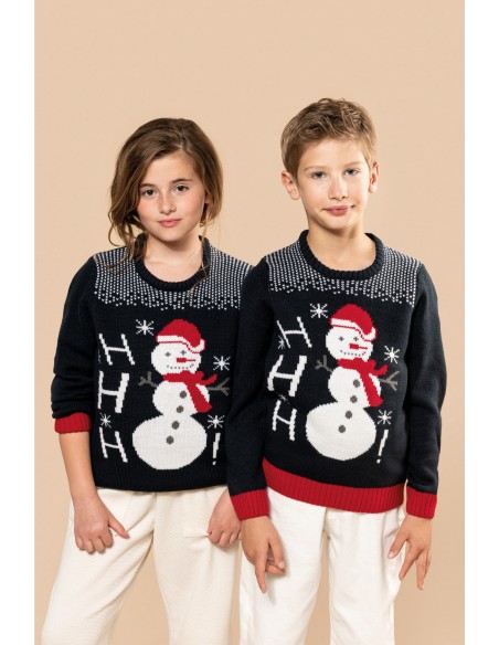 Ho Ho Ho Pullover de Noël enfant - K995-Accueil-Alchimistes