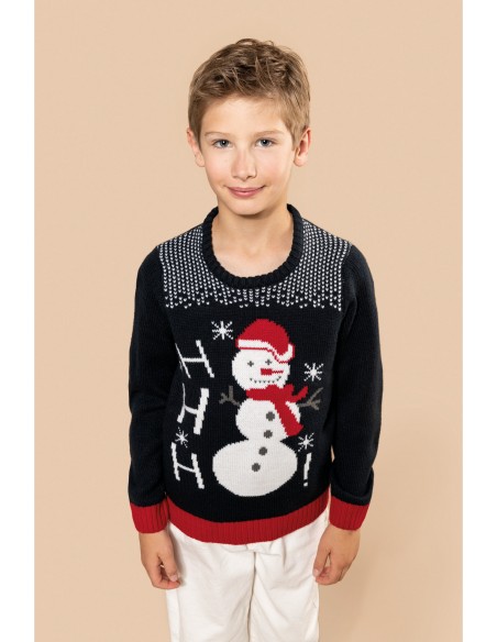 Ho Ho Ho Pullover de Noël enfant - K995-Accueil-Alchimistes