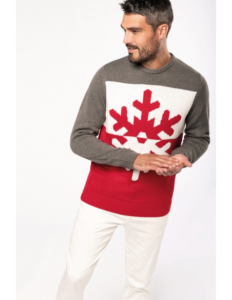 Pullover de Noël motif flocon - K997-Accueil-Alchimistes