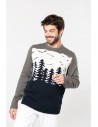 Pullover de Noël motif sapins - K999